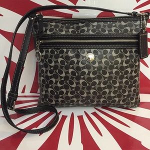 Coach Jacquard Crossbody Stain Resistant PVC Bag